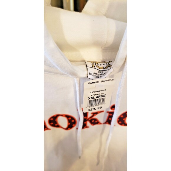 NWT - TCX Apparel - Virginia Tech Hokies Hoodie - XXL - White - Polka Dot Hokies - Picture 4 of 6